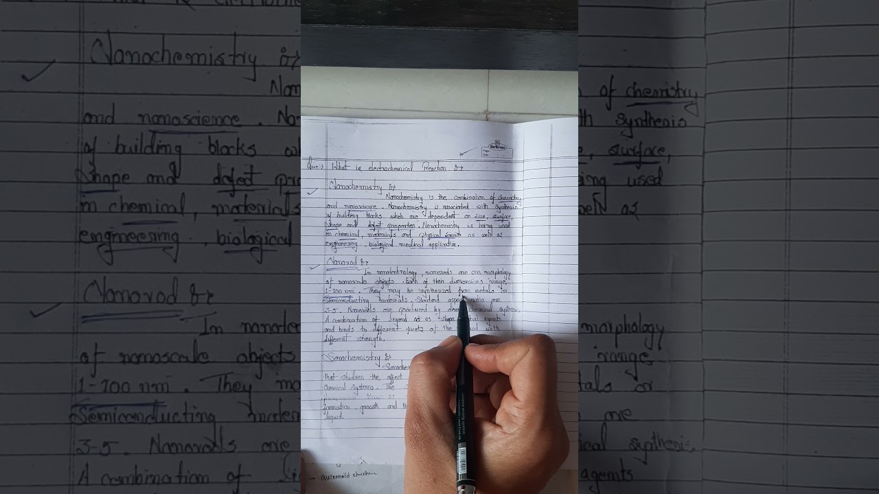 Nanochemistry, Nanorods, Sonochemistry