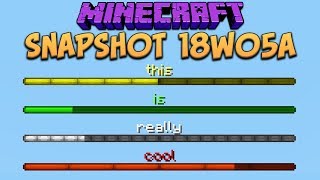 Minecraft 1.13 Snapshot 18w05a Bossbar Tutorial!