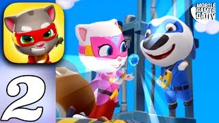 Talking Tom Hero Dash - Boss 2 Battle Saving Hank - Gameplay Walkthrough Part 2 Ios Android