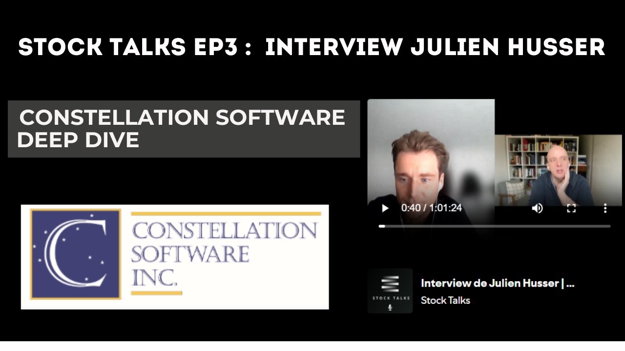 Interview de Julien Husser | Constellation Software Deep Dive - YouTube