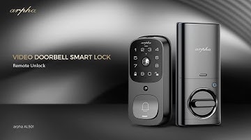 ARPHA AL501 Remote Unlock Video Guide | 2K Security Video Smart Lock with WiFi