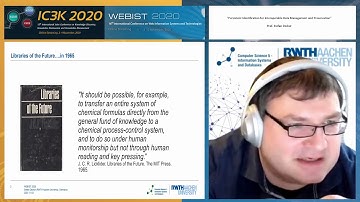 "Persistent Identification for Interoperable Data..." Prof. Stefan Decker (IC3K/WEBIST 2020)