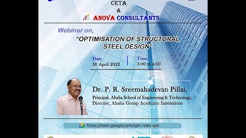 Webinar on "OPTIMISATION OF STRUCTURAL STEEL DESIGN"