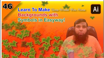 Adobe Illustrator Training - Class 46 -  Make Background with Symbol Sprayer in illustrator.