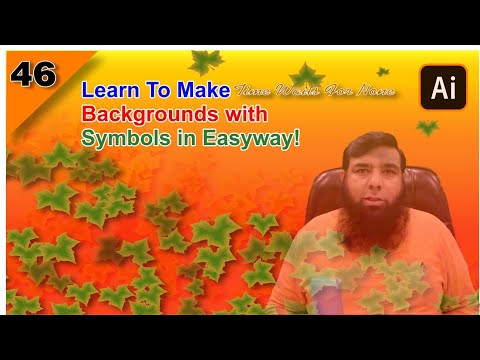 Adobe Illustrator Training - Class 46 -  Make Background with Symbol Sprayer in illustrator.