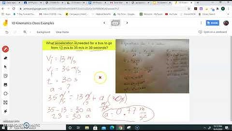 1D Kinematics Example 1