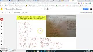 1D Kinematics Example 1