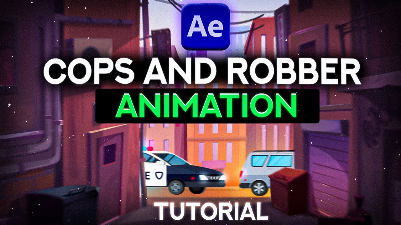 Step-by-Step: Animating a Cops and Robbers Scene in 2024 After Effects ...