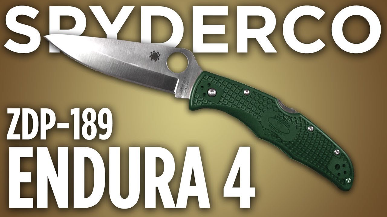 Spyderco Endura 4, ZDP189, Knife Review YouTube