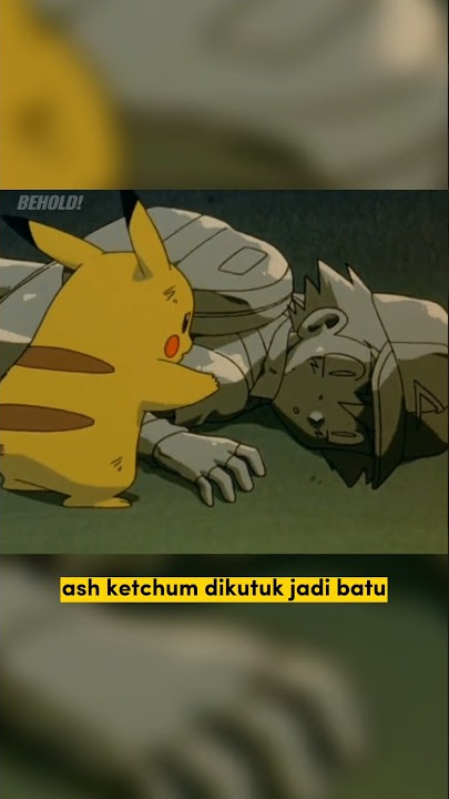 ash ketchum dikutuk jadi batu #shorts