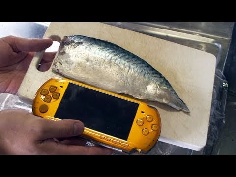 PSPと鯖の押し寿司奇跡のコラボレーション | Sushi that used PSP