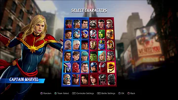 How many characters are in Marvel vs Capcom infinite?
