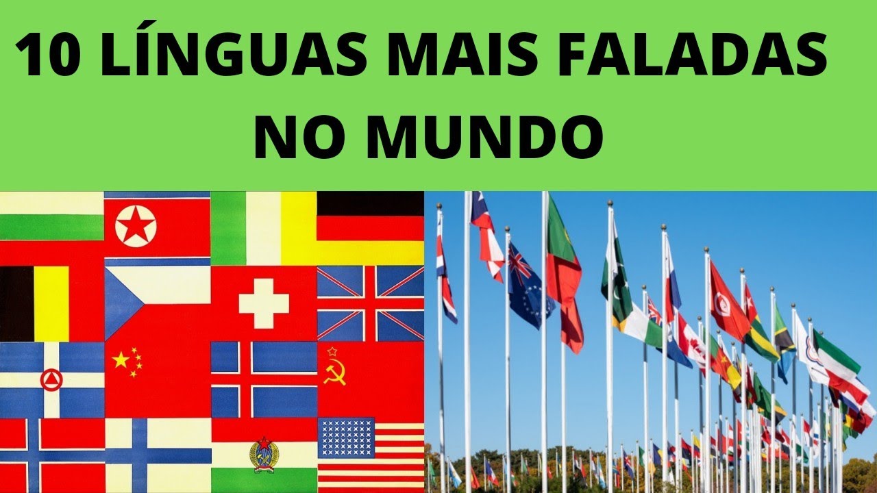 10 línguas mais faladas no mundo