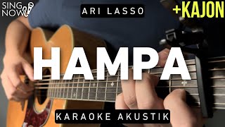 Hampa - Ari Lasso (Karaoke Akustik   Kajon)