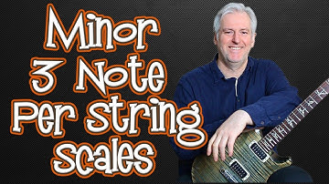 Natural Minor 3 Note Per String Scales - Playing through all 7 positions on the guitar neck.