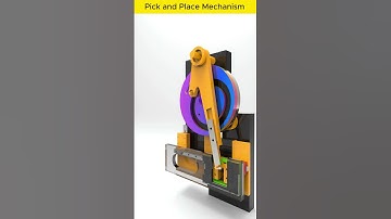Pick and Place Mechanism #engineering #mechanical #mechanism #cad #solidworks #fusion360