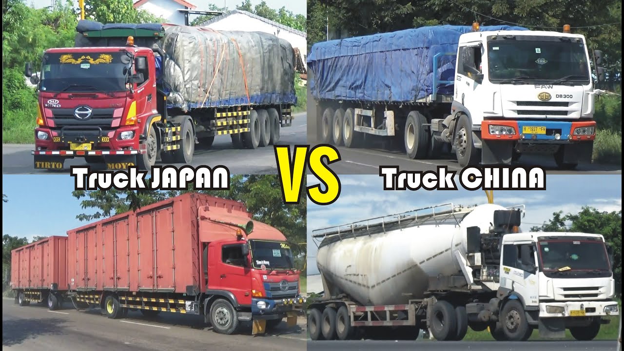  Truk  CHINA vs Truk JEPANG  Pilih mana Truck Trailer 