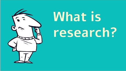 What is research?