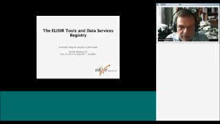 ELIXIR Webinar - Introduction to the ELIXIR Tools and Data Service Registry (February 2015)