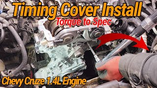 V13: Chevy Cruze 1.4L Engine! How To Install TIMING COVER