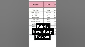 Fabric Inventory Management Excel Template Fabric Organization Sewing Ideas Google Sheet Spreadsheet
