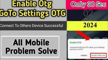 Connected to other device successfully Tecno/infinix OTG Problem | How to Fix OTG Problem 2024