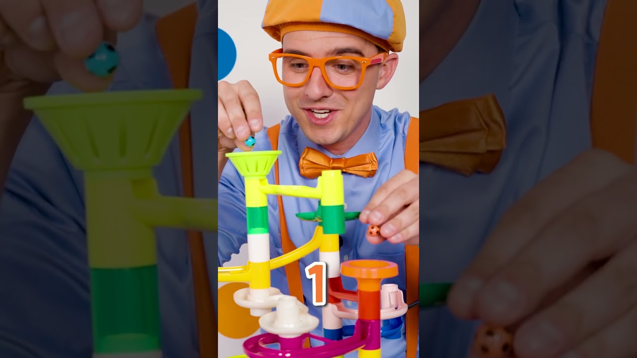 Let's do a SOCCER MARBLE RACE!  #blippi #shorts #soccer #marblerace #games #toys