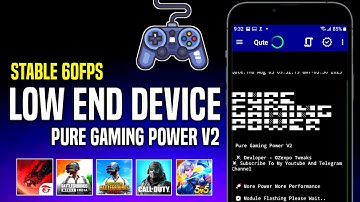 Pure Gaming Power V2 | Stable 60Fps on Low End Devices