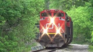 CN Bessemer and Lake Erie Line Ore Train Chase