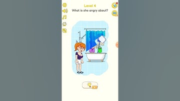 Delete puzzle: brain games. level 4 what is she angry about - walkthrough solutions - all levels