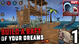 Raft Survival - Ocean Nomad Gameplay / Walkthrough Part 1 (IOS & Android Game) screenshot 3