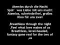 Helena Fischer- Atemlos Lyrics+ english translations