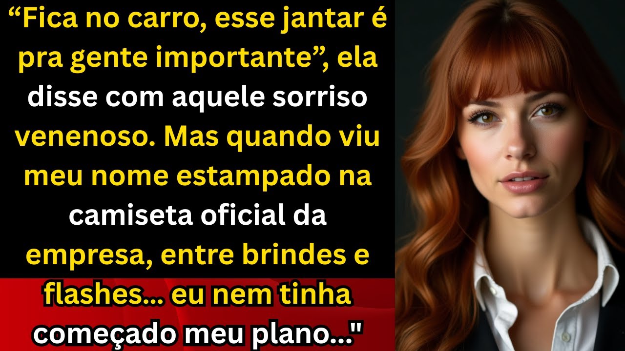 “Fica no carro”, disse minha sogra no jantar chique — até ver meu nome estampado na camiseta da empr