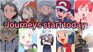 poke characters singing ''journeys start today'' #pokemon #anime