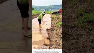 Clearing Mud from the Roadside – A Small Act of Community Care 🧹🛣️