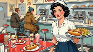 cozy diner jazz 🍔🎞️ 50s–60s old jazz for resting minds (just listening) screenshot 5