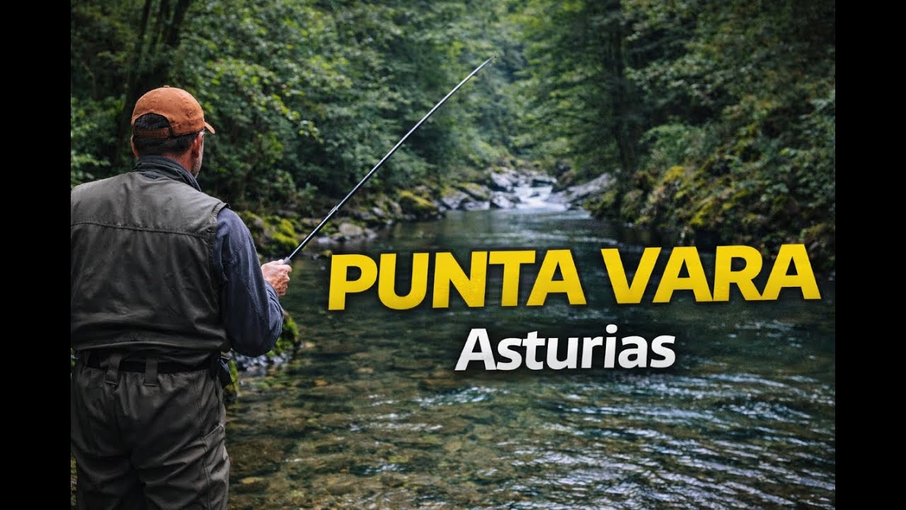Pesca tradicional a punta vara con mosca | Alto Nalón (Asturias)