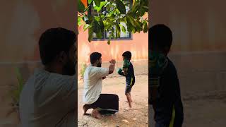 Kickboxing outdoor training with my boy #mma #muaythaifamily #muaythai #thaiboxinglife #dubai