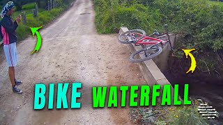 Bike Falls into Water While Owner Tries to Take Pictures of It
