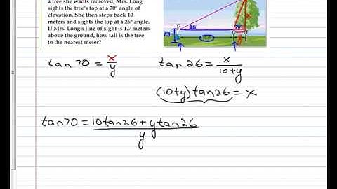 Geometry 8.5 Angles of Elevation and Depression