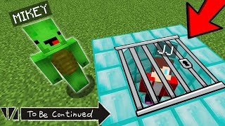 WHY Mikey KIDNAPPED Me And Put Me In Jail - Minecraft Challenge - Maizen Mizen Mazien Parody