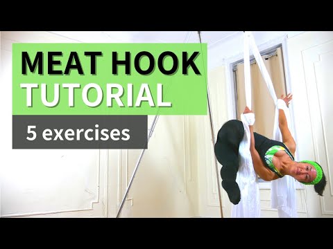 Aerial Silks Conditioning MEATHOOK TUTORIAL | Meg Aerial Fitness