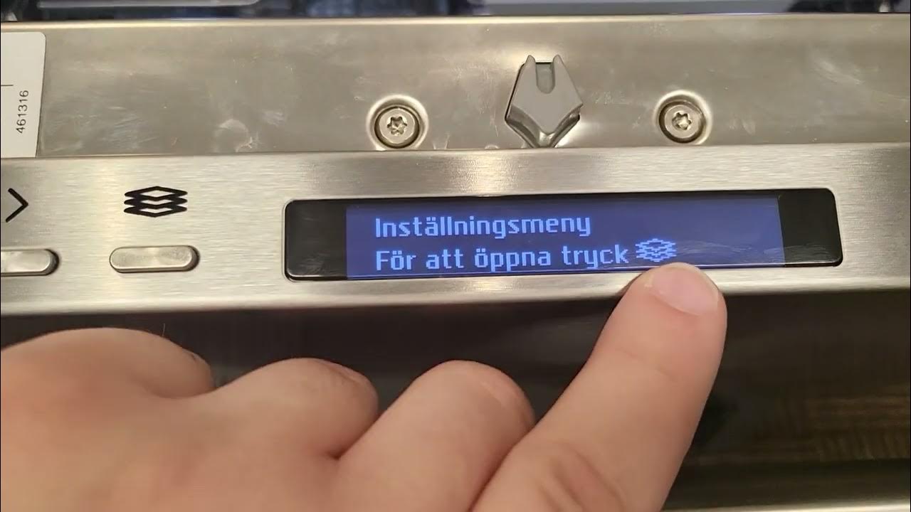 ASKO dishwasher childlock and language change YouTube