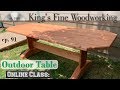 91 - Outdoor Patio Trestle Table with Dimensional Lumber from Big Box Store