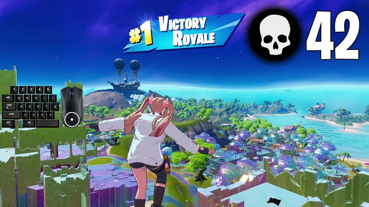 42 Elimination Solo vs Squads Win Full Gameplay Season 4 (Fortnite PC Keyboard)