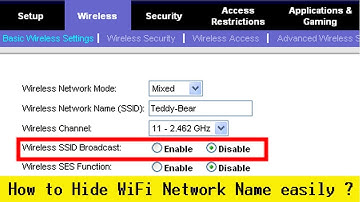 How to Hide WiFi Network Name easily? Disabling the Broadcast SSID