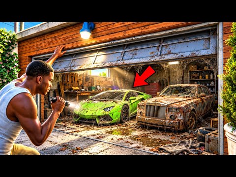Franklin & Shin Chan Found 5 ABANDONED Supercars in a Secret Mansion! 😱 | GTA 5