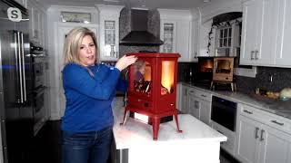 Living Glow Infrared Stove Heater with Remote & Thermostat on QVC
