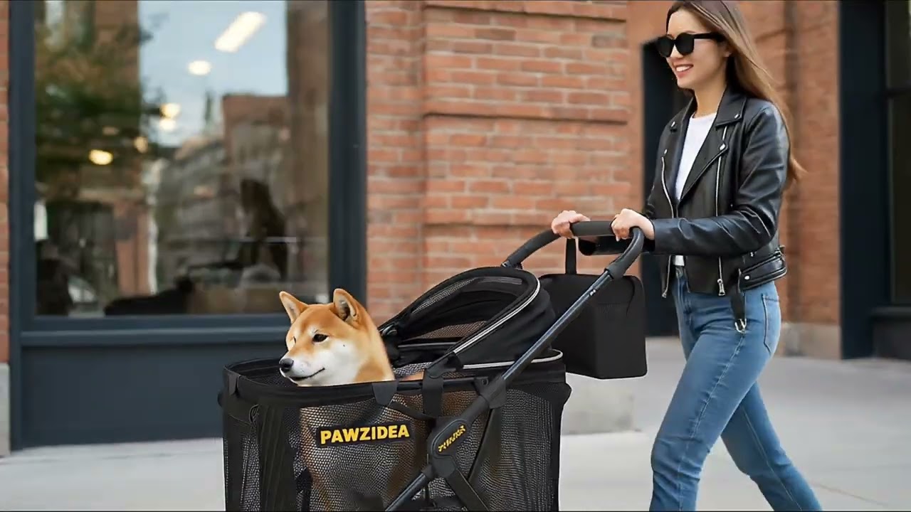The Best Stroller for Big & Senior Dogs — PAWZIDEA Review 🐕