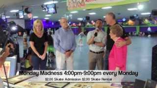 Fox 5 at Sparkles Family Fun Centers behind the scenes